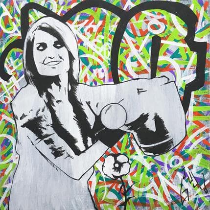 Peinture Time for myself par Di Vicino Gaudio Alessandro | Tableau Street Art Acrylique Scènes de vie