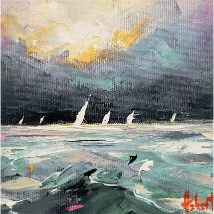 Pintura REGATE por Hébert Franck | Pintura Figurative Oil Marine