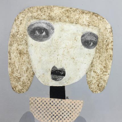 Peinture Baby girl par Lastrina Suzanne | Tableau Art naïf Acrylique Portraits