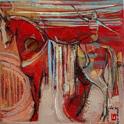 Peinture EN PLEINE PAIX par Machi | Tableau Figuratif Acrylique, Huile Scènes de vie