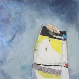 Pintura Griffures dans la tempête por Lau Blou | Pintura Abstract Acrylic Minimalist