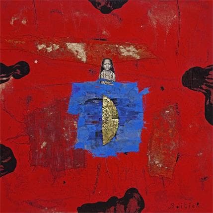 Peinture 36-85 par Boitier Thierry | Tableau Abstrait Acrylique Portraits