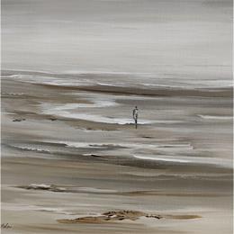 Painting Méditation by Macee | Painting Figurative Oil Marine, Portrait