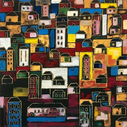 Peinture G14 Bronze par Ragas Huub | Tableau Figuratif Acrylique Urbain