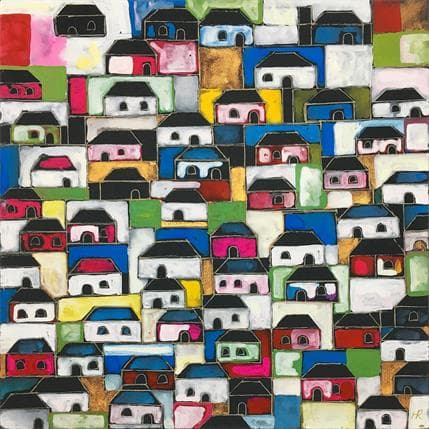 Peinture G34 Structure par Ragas Huub | Tableau Figuratif Acrylique Urbain