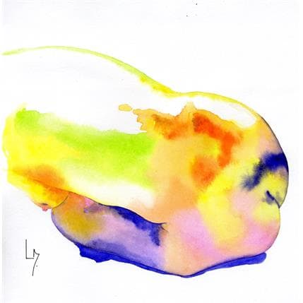 Peinture NF 81 par Loussouarn Michèle | Tableau Figuratif Aquarelle Nu