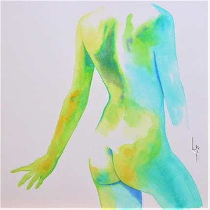 Peinture NF 96 par Loussouarn Michèle | Tableau Figuratif Aquarelle Nu