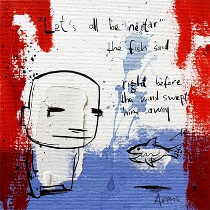 Peinture Nectar par Arens Jan hein | Tableau Art Singulier Acrylique scènes de vie