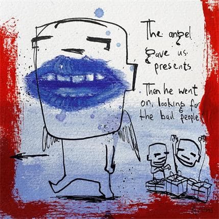 Peinture Presents par Arens Jan hein | Tableau Art Singulier Acrylique scènes de vie