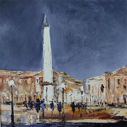 Gemälde L'obélisque von Dupin Dominique | Gemälde Figurativ Öl Urban