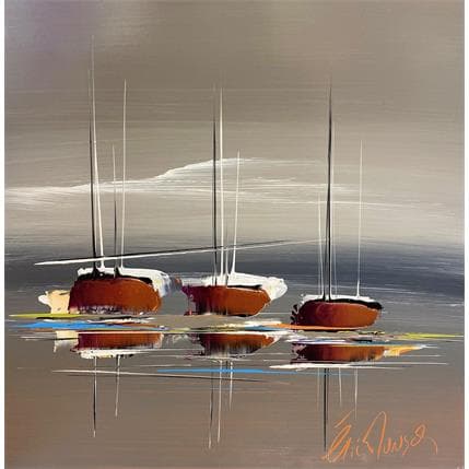 Peinture Le grand voyage par Munsch Eric | Tableau Abstrait Huile Marine