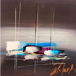 Painting Vol de nuit by Munsch Eric | Painting Figurative Oil Marine