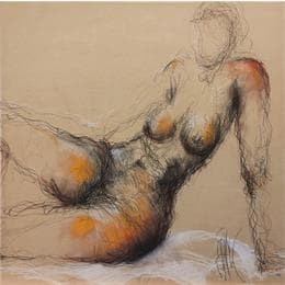 Peinture Marie par Sahuc François | Tableau Figuratif Acrylique nu