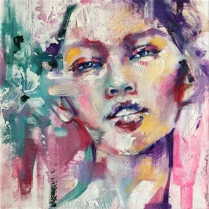 Peinture Aura par Abbondanzia Monica | Tableau Figuratif Acrylique Portraits