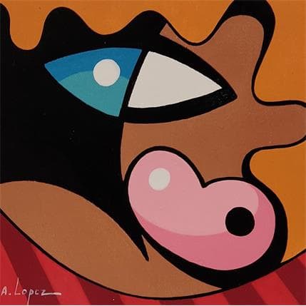 Peinture HORS DE PORTEE par Lopez Alfredo | Tableau Figuratif Acrylique scènes de vie