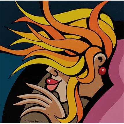 Peinture RETOUR DE WEEK END par Lopez Alfredo | Tableau Figuratif Acrylique scènes de vie