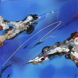 Peinture C 795 par Naen | Tableau Abstrait Acrylique minimaliste