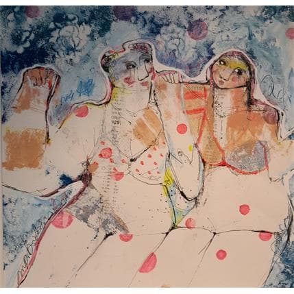 Peinture Agala de la ma par Boix Bernardini Empar | Tableau Art Singulier Acrylique Scènes de vie