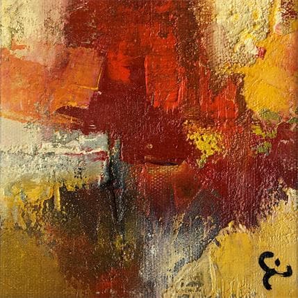 Peinture Amor par Teoli Chevieux Carine | Tableau Abstrait Acrylique, Huile Minimaliste