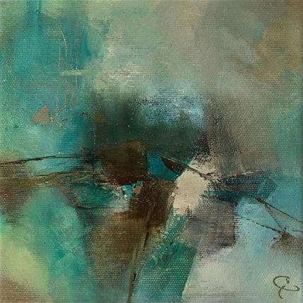 Peinture Riche de ses amis par Teoli Chevieux Carine | Tableau Abstrait Acrylique, Huile Minimaliste