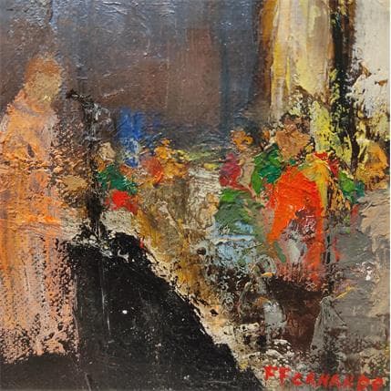 Peinture La Diva par Fernando | Tableau Figuratif Huile Scènes de vie