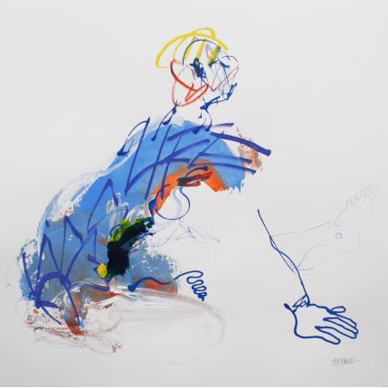 Gemälde Kiss life von Cressanne | Gemälde Art brut Acryl Akt