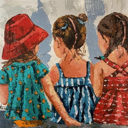Peinture Confesiones par Escobar Francesca | Tableau Figuratif Acrylique scènes de vie