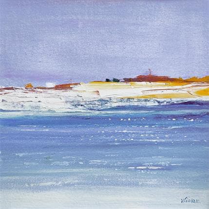 Peinture La dune #1 par Fièvre Véronique | Tableau Figuratif Acrylique Marine