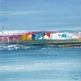 Painting Cabanes de pêcheurs #1 by Fièvre Véronique | Painting Figurative Acrylic Marine