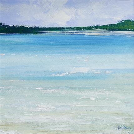 Peinture Eaux pâles par Fièvre Véronique | Tableau Figuratif Acrylique Marine