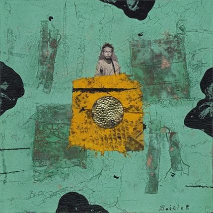 Peinture 25-108 par Boitier Thierry | Tableau Abstrait Acrylique Portraits