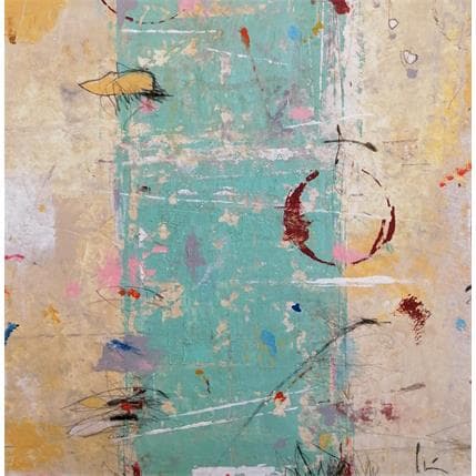 Painting Senal Verde by Jiménez Conesa Francisco | Painting Abstract Acrylic Minimalist