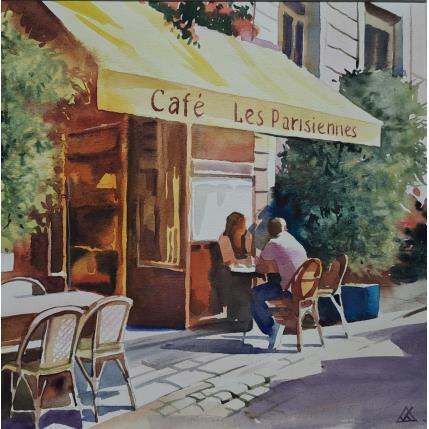 Peinture Tea time par Khodakivskyi Vasily | Tableau  Aquarelle