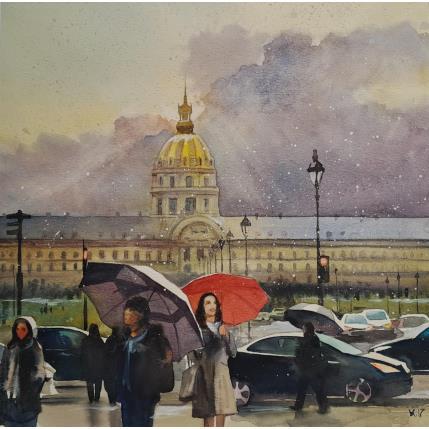 Peinture Paris - Cr.5 par Khodakivskyi Vasily | Tableau  Aquarelle