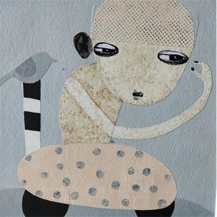 Peinture Fly like an angel par Lastrina Suzanne | Tableau Art naïf Acrylique Portraits