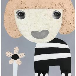 Peinture Don't stop believing par Lastrina Suzanne | Tableau Art naïf Acrylique Portraits