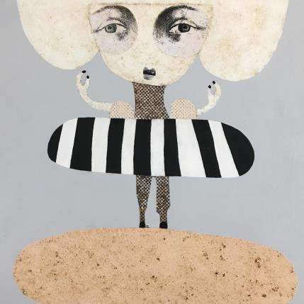 Peinture Never danced like this before par Lastrina Suzanne | Tableau Art naïf Acrylique Portraits