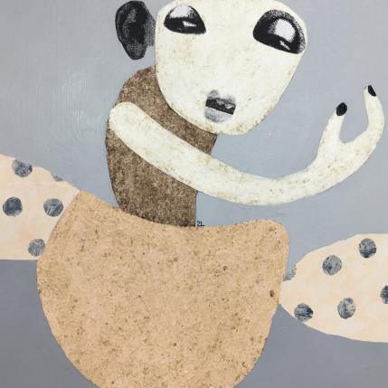 Peinture Go easy on your self par Lastrina Suzanne | Tableau Figuratif Acrylique Portraits