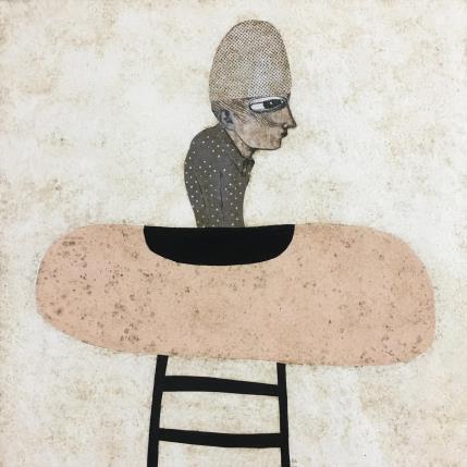 Peinture I believe I can fly par Lastrina Suzanne | Tableau Art naïf Acrylique Portraits