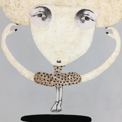 Peinture I hope she can fly par Lastrina Suzanne | Tableau Art naïf Acrylique Portraits