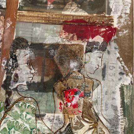 Painting Muséion by Sablyne | Painting Raw art Acrylic Portrait