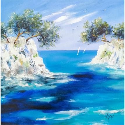 Peinture environs de Marseille par Lyn | Tableau Figuratif Huile Paysages