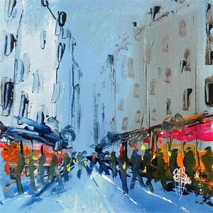 Pintura Balade dans Paris por Raffin Christian | Pintura Figurative Oil Urban