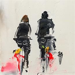 Pintura Balade à deux por Raffin Christian | Pintura Figurative Oil Life style