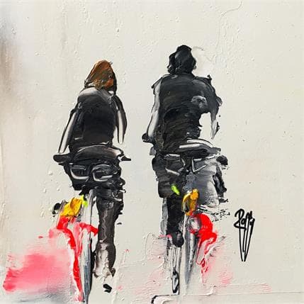 Peinture Balade à deux par Raffin Christian | Tableau Figuratif Huile scènes de vie