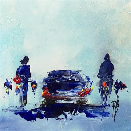 Painting Circulation by Raffin Christian | Painting Figurative Oil Life style