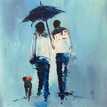 Peinture Balade song par Raffin Christian | Tableau Figuratif Huile scènes de vie