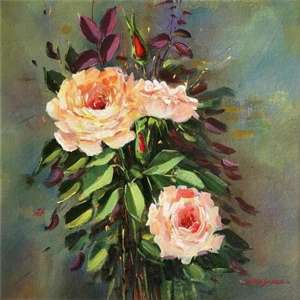 Peinture Jovens folhagens par Chico Souza | Tableau Figuratif Huile Paysages