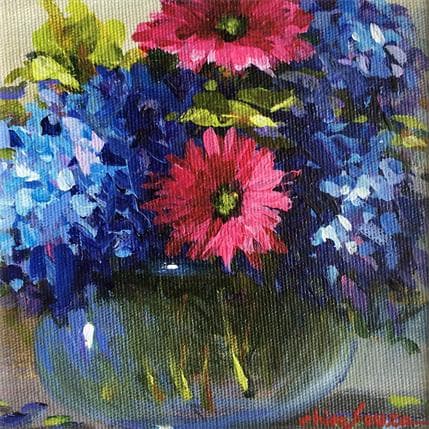 Peinture Perdidas no azul par Chico Souza | Tableau Figuratif Huile Natures mortes