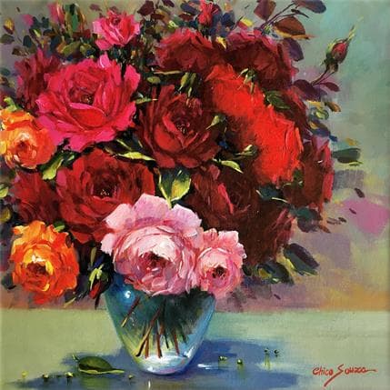 Peinture Olhar dos deuses par Chico Souza | Tableau Figuratif Huile Natures mortes